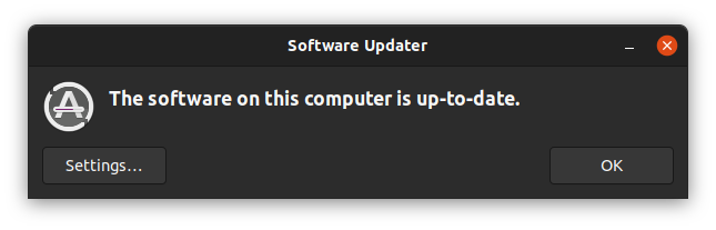 The Ubuntu Software Updater