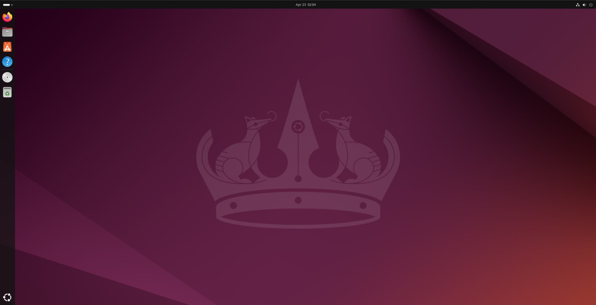 The Ubuntu 24.04 desktop